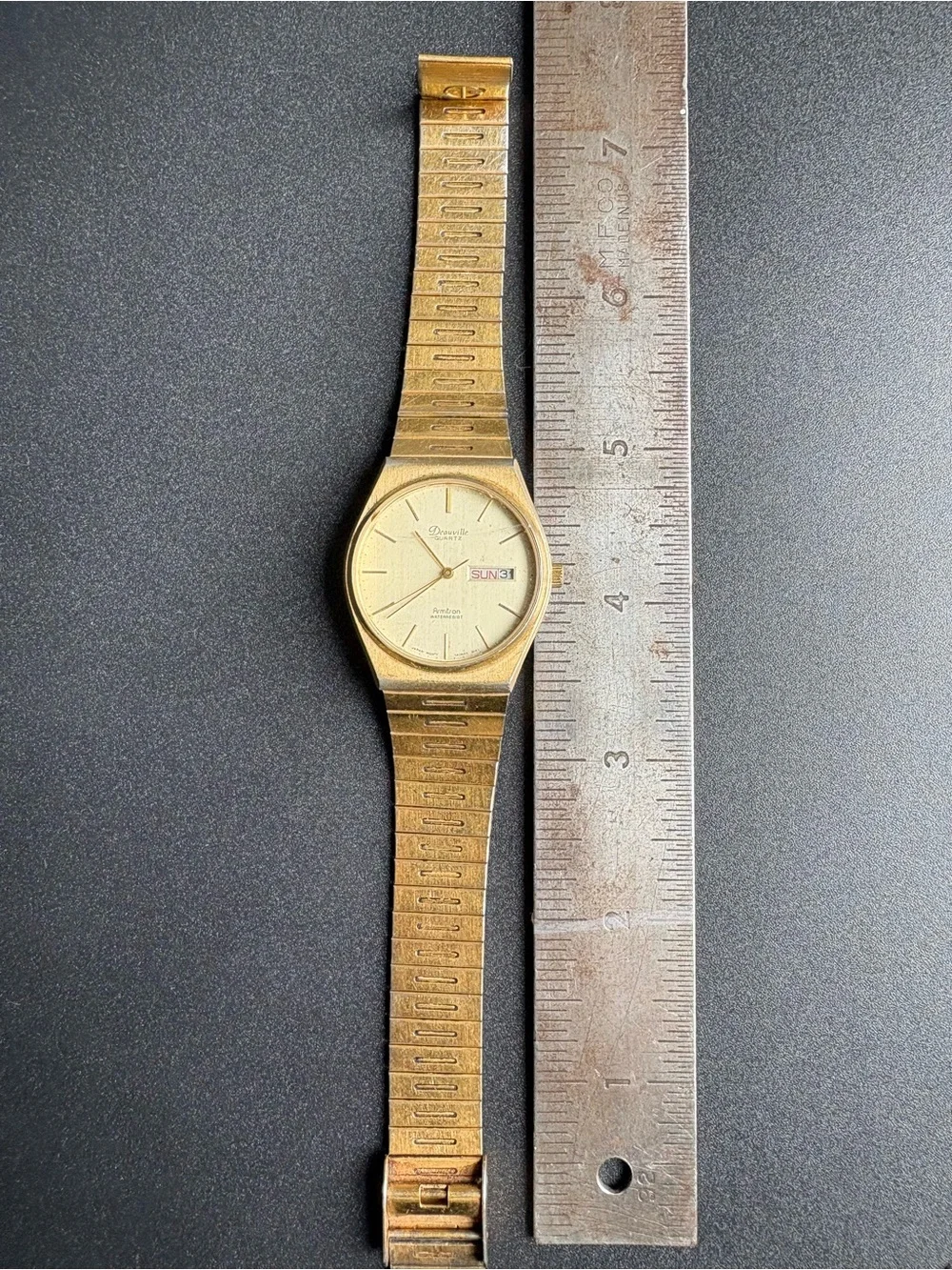 Armitron‎ Gold Tone Men's Deauville Quartz Watch with Day-Date
